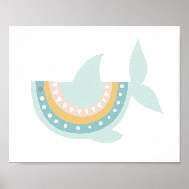 Pastel Shark Poster (Front)