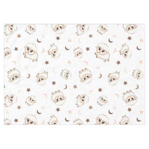 Pastel Sheep Pattern Tablecloth