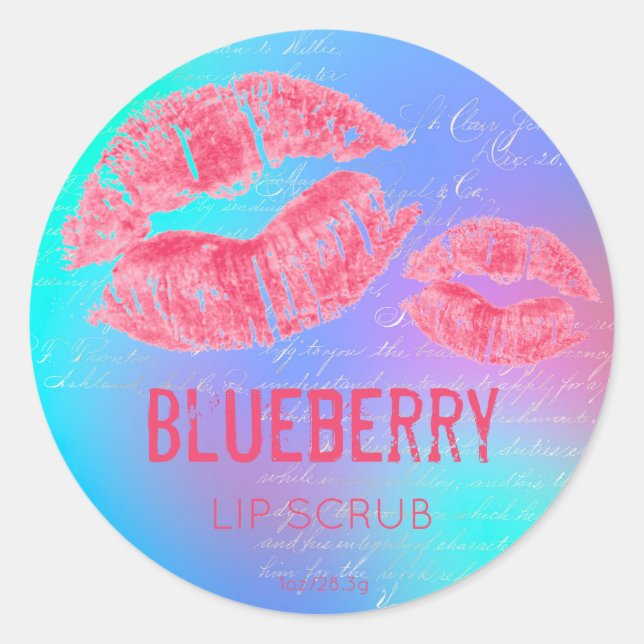 Pastel Shimmer Lip Scrub Product Label (Front)