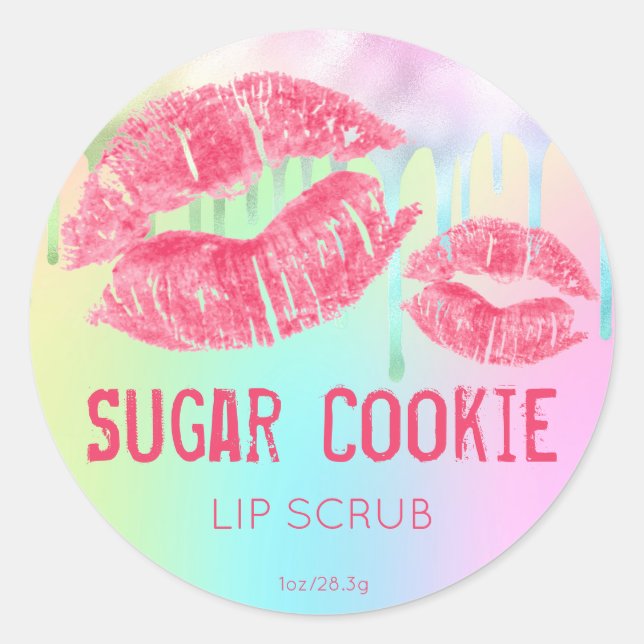 Pastel Shimmer Lip Scrub Product Label (Front)