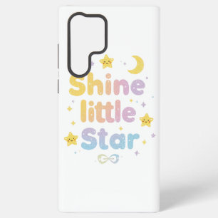 Pastel "Shine Little Star" Celestial Samsung Galaxy Case