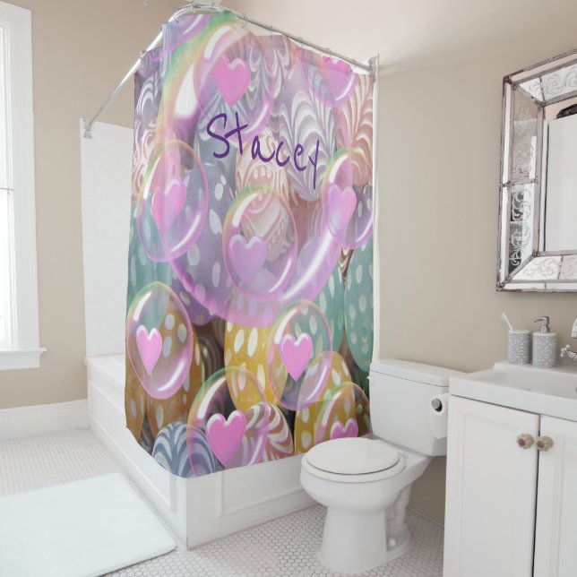 Pastel Shower Curtain (In Situ)