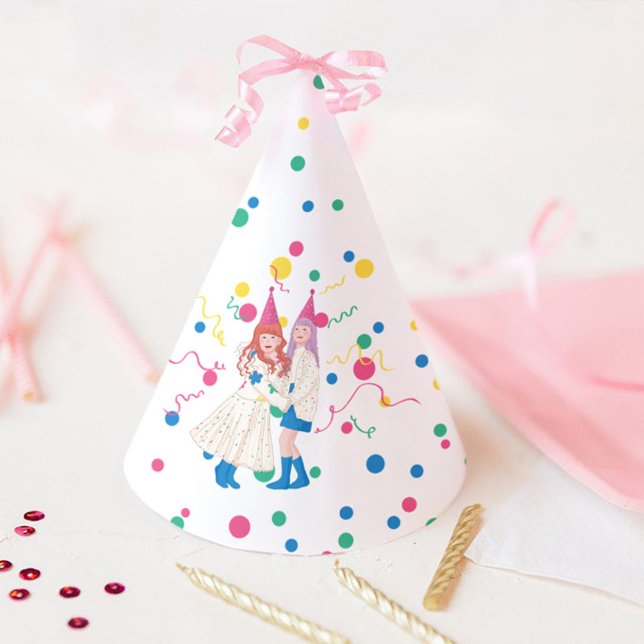 Pastel Sisters Joint Birthday Party Hat (Creator Uploaded)