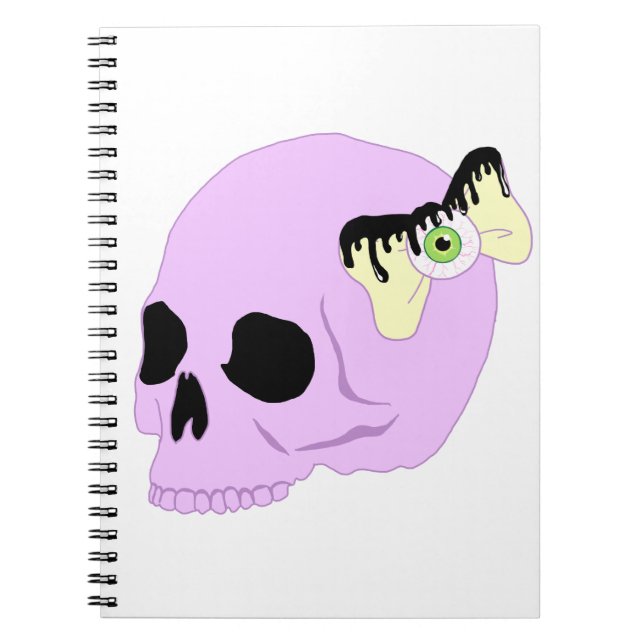 Pastel Skull Notebook (Front)