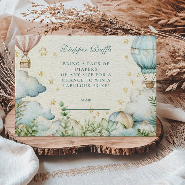 Pastel Sky Adventure Diapper Raffle  Enclosure Card (Creator Uploaded)