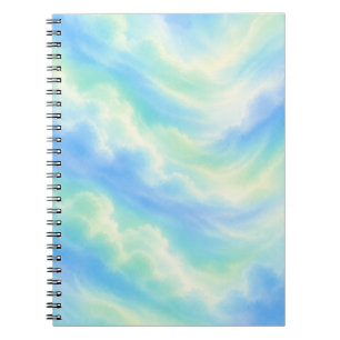 Pastel Sky Aesthetic Notebook Cute Colourful Blu