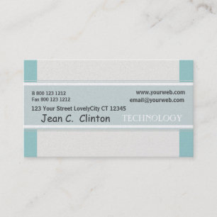 Pastel Sky Blue Abstract Geometric  Promotional Business Card