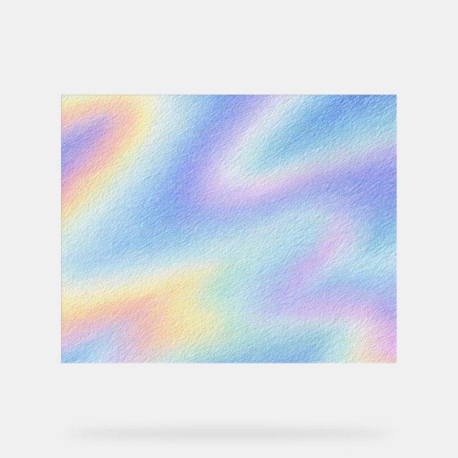 Pastel Sky Drift Acrylic Sign (Front)