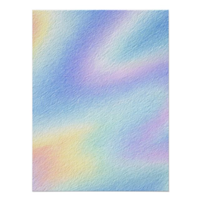 Pastel Sky Drift Poster (Front)