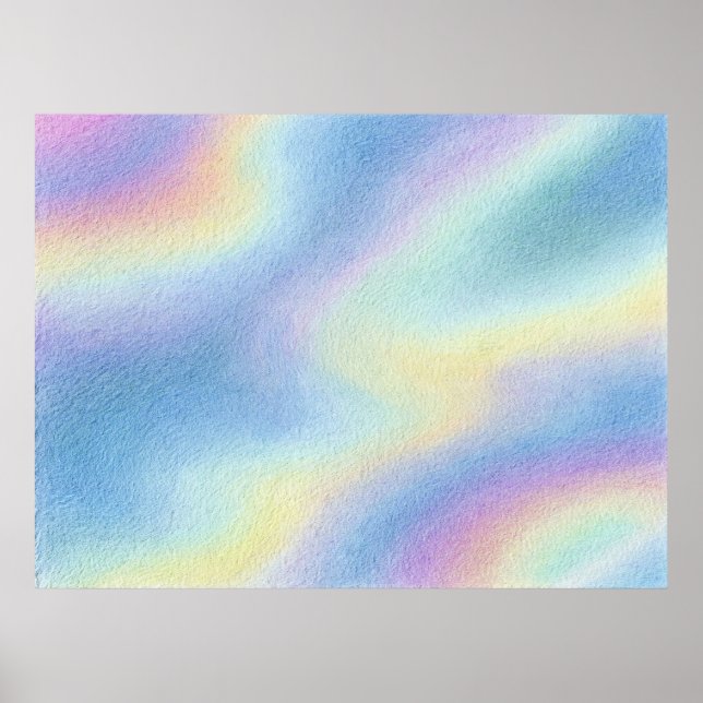 Pastel Sky Drift Poster (Front)