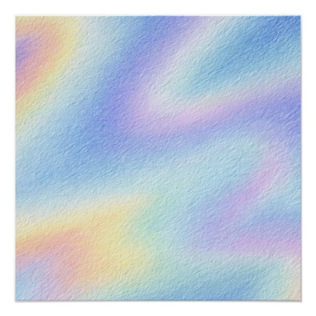 Pastel Sky Drift Poster (Front)