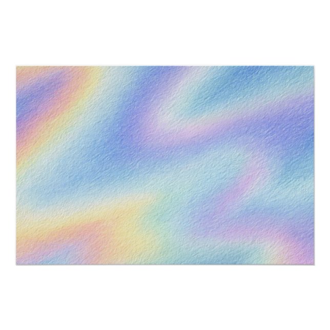 Pastel Sky Drift Poster (Front)