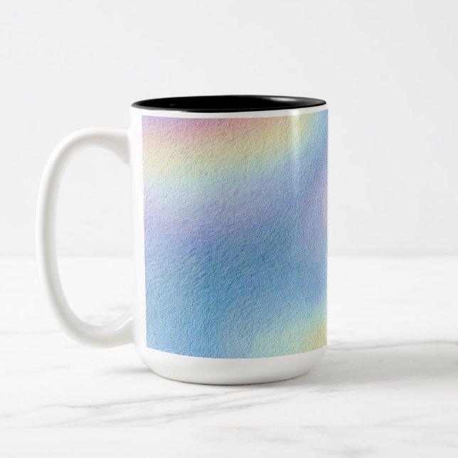 Pastel Sky Drift Two-Tone Coffee Mug (Left)