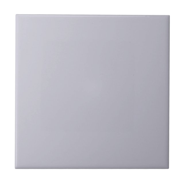 Pastel Sky Lavender Solid Colour | Classic Elegant Ceramic Tile (Front)