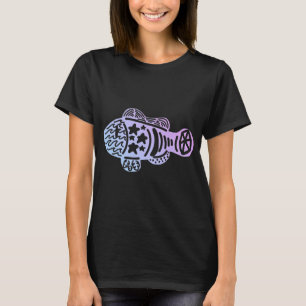 Pastel Sky Stylised Fish T-Shirt