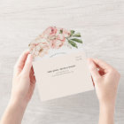 Pastel Soft Blush Peach Peony Floral Wedding 