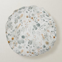 Pastel Soft Sanctuary Round Pillow