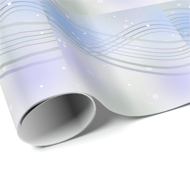 Pastel Soft Swirls Pattern Wrapping Paper (Roll Corner)
