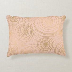 Pastel spider web: Halloween pattern. Decorative Cushion