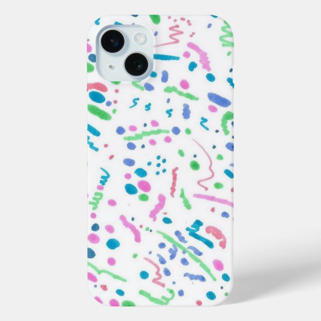 Pastel Splatter Confetti Print Case-Mate iPhone Case (Back)