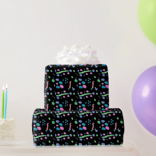 Pastel Splatter Confetti Print Wrapping Paper