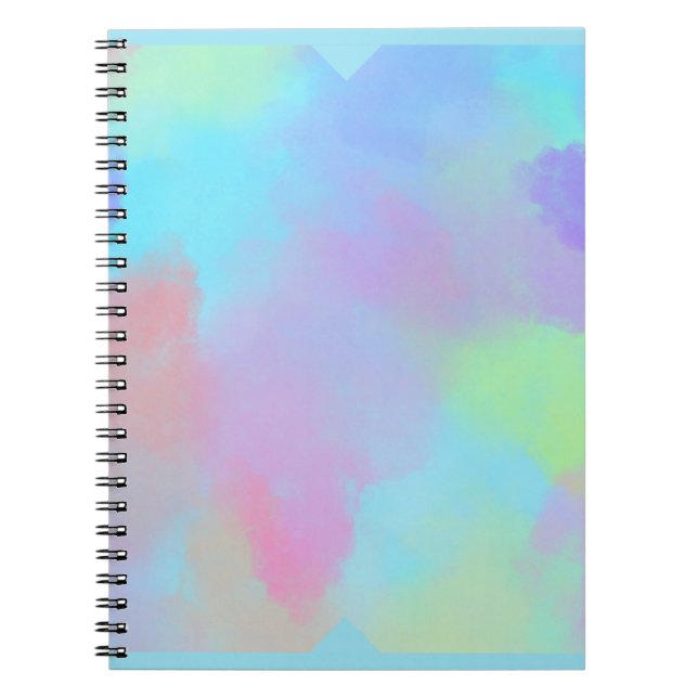 Pastel Splatter Pattern Notebook (Front)