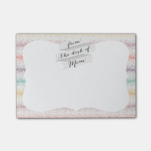 Pastel Spray Sprinkle stripes Modern sparkle lines Post-it Notes