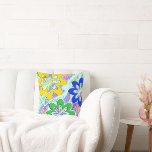 Pastel Spring Blossoms Double-Sided Cushion