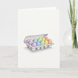 Pastel Spring Egg Carton Card