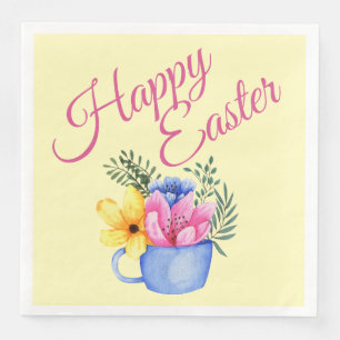 Pastel Spring Floral Arrangement Napkin