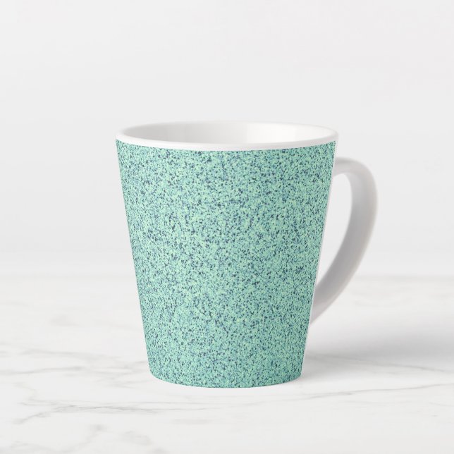 Pastel Spring Green Concrete Texture Latte Mug (Right Angle)