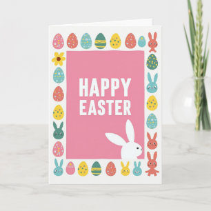 Pastel Spring Pattern Easter Card