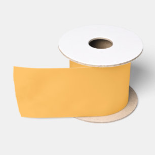 Pastel Spring Peachy Melon Orange Solid Colour Satin Ribbon