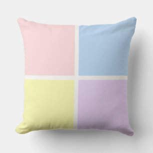 Pastel Spring Squares Cushion