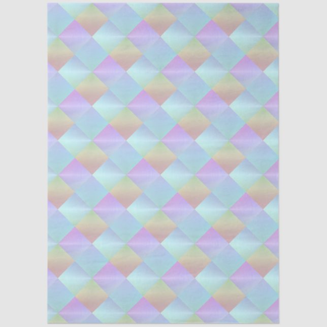 Pastel Squares Pattern Tissue Paper (Front)