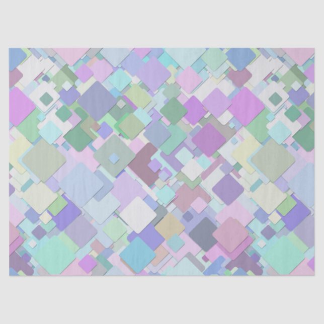 pastel squares tissue paper (Front)