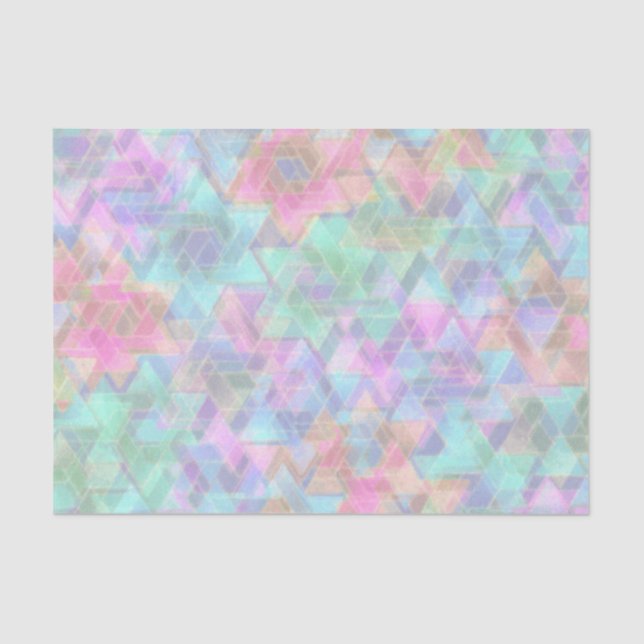 Pastel Star of David Pattern Tissue Paper (Front)