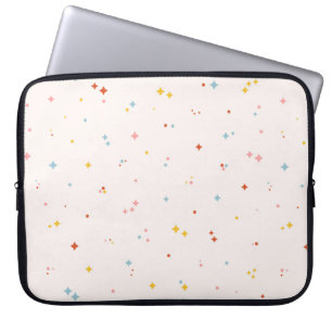 Pastel Star Pattern Laptop Sleeve