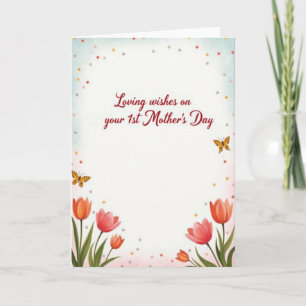 Pastel Star Pattern Mothers Day Card