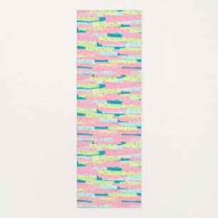 Pastel Starburst Brushstrokes Yoga Mat