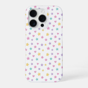 Pastel Stars and Hearts – Cute Soft Colour iPhone 16 Pro Case