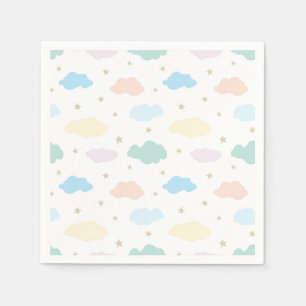 Pastel Stars & Clouds Napkin