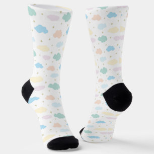 Pastel Stars & Clouds Socks