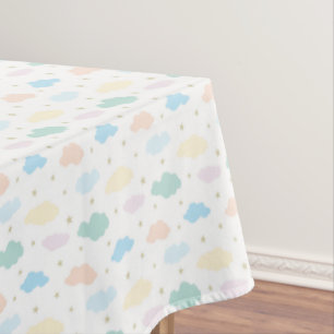 Pastel Stars & Clouds Tablecloth