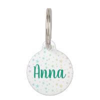 Pastel Stars Stethoscope ID Tag