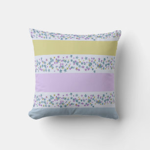 Pastel Stars & Stripes Throw Pillow