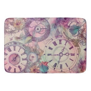 Pastel Steampunk Bath Mat