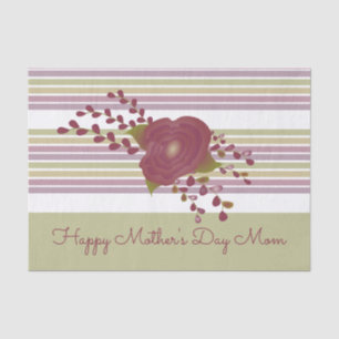 Pastel Stripe and Floral Tissue Paper