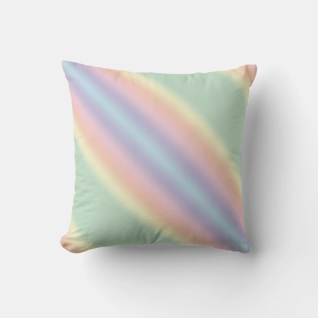 Pastel Stripe Modern Cushion (Front)