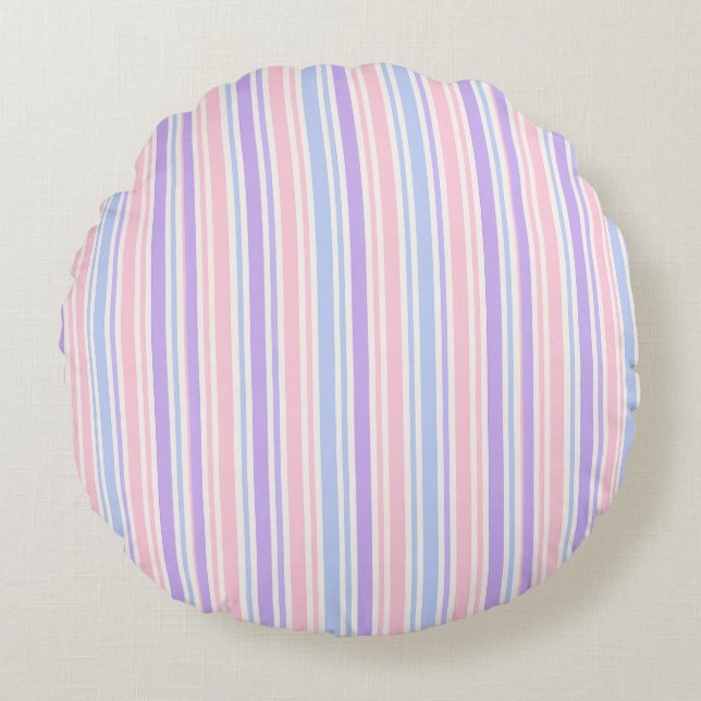 Pastel Stripe Pattern Duvet Cover & Pillow Cases  (Front)